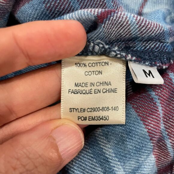 NWT Democracy Women Button-Front Asymmetric Blouse Abstract Print Size2X Career - Picture 2 of 16